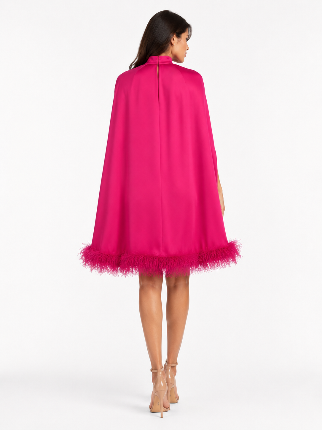 Pink Satin Short Dress